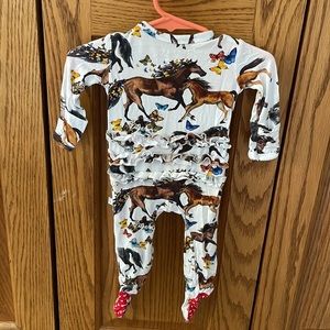 EUC Posh Peanut Ruffle Butt Onesie 🐴